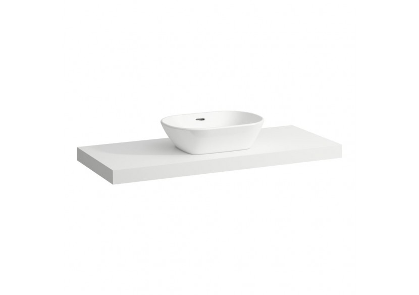 Plan de toilette Lani Blanc mat 1185 x 495 x 65 mm - H4046711122601 - Laufen