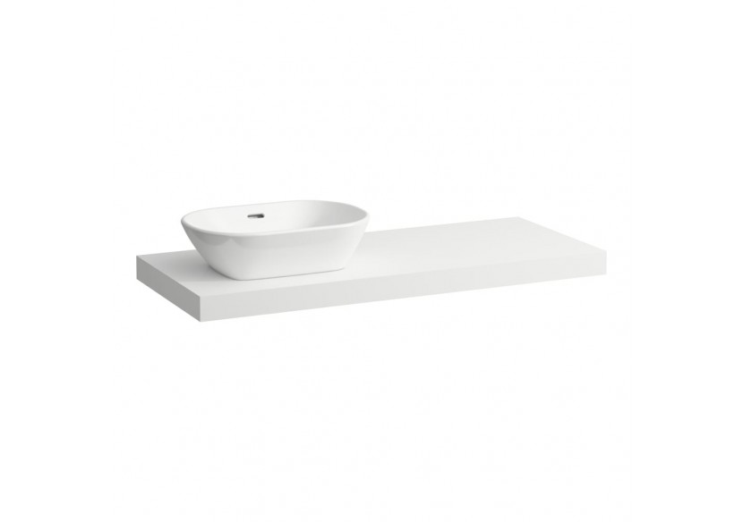 Plan de toilette Lani Blanc mat 1185 x 495 x 65 mm - H4046721122601 - Laufen