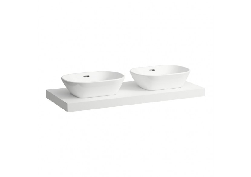 Plan de toilette Lani Blanc mat 1185 x 495 x 65 mm - H4046741122601 - Laufen