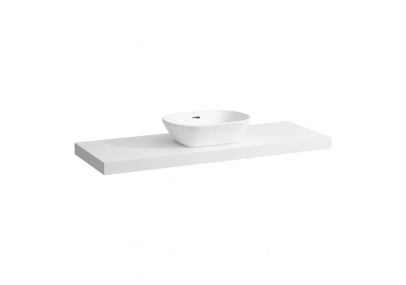 Plan de toilette Lani Blanc mat 1370 x 495 x 65 mm - H4046811122601 - Laufen
