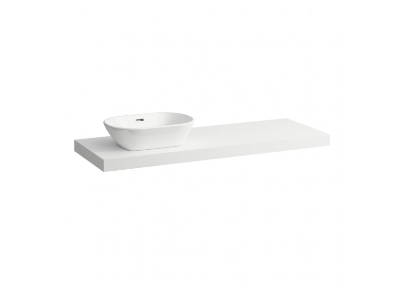 Plan de toilette Lani Blanc mat 1370 x 495 x 65 mm - H4046821122601 - Laufen
