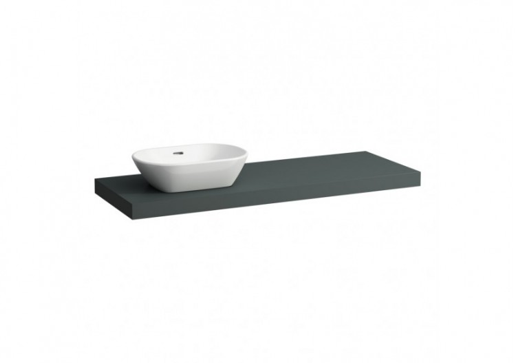 Plan de toilette Lani Gris signalisation 1370 x 495 x 65 mm - H4046821122661 - Laufen