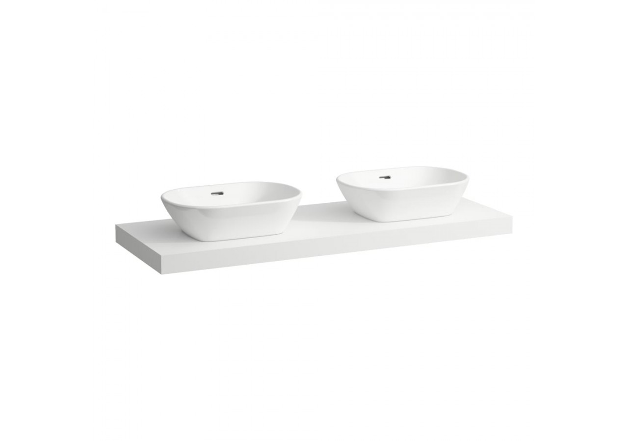 Plan de toilette Lani Blanc mat 1370 x 495 x 65 mm - H4046841122601 - Laufen