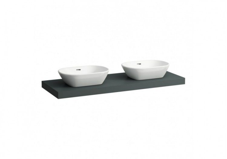 Plan de toilette Lani Gris signalisation 1370 x 495 x 65 mm - H4046841122661 - Laufen
