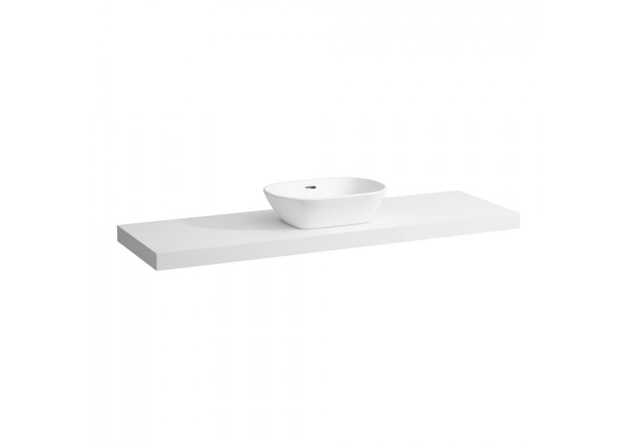 Plan de toilette Lani Blanc mat 1570 x 495 x 65 mm - H4046911122601 - Laufen
