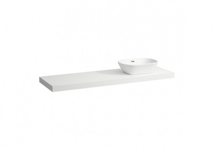 Plan de toilette Lani Blanc mat 1570 x 495 x 65 mm - H4046931122601 - Laufen