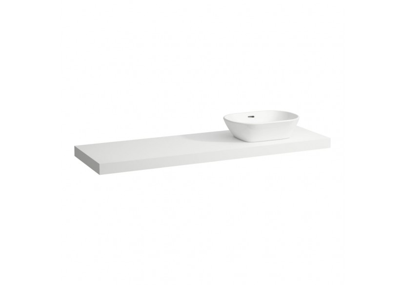 Plan de toilette Lani Blanc mat 1570 x 495 x 65 mm - H4046931122601 - Laufen