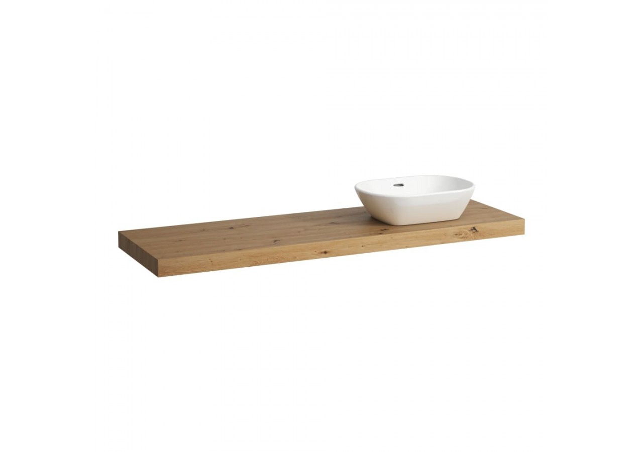 Plan de toilette Lani Chêne sauvage 1570 x 495 x 65 mm - H4046931122671 - Laufen