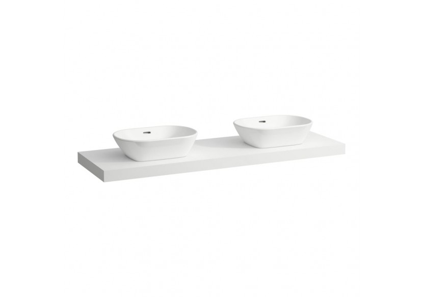Plan de toilette Lani Blanc mat 1570 x 495 x 65 mm - H4046941122601 - Laufen