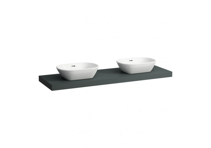Plan de toilette Lani Gris signalisation 1570 x 495 x 65 mm - H4046941122661 - Laufen