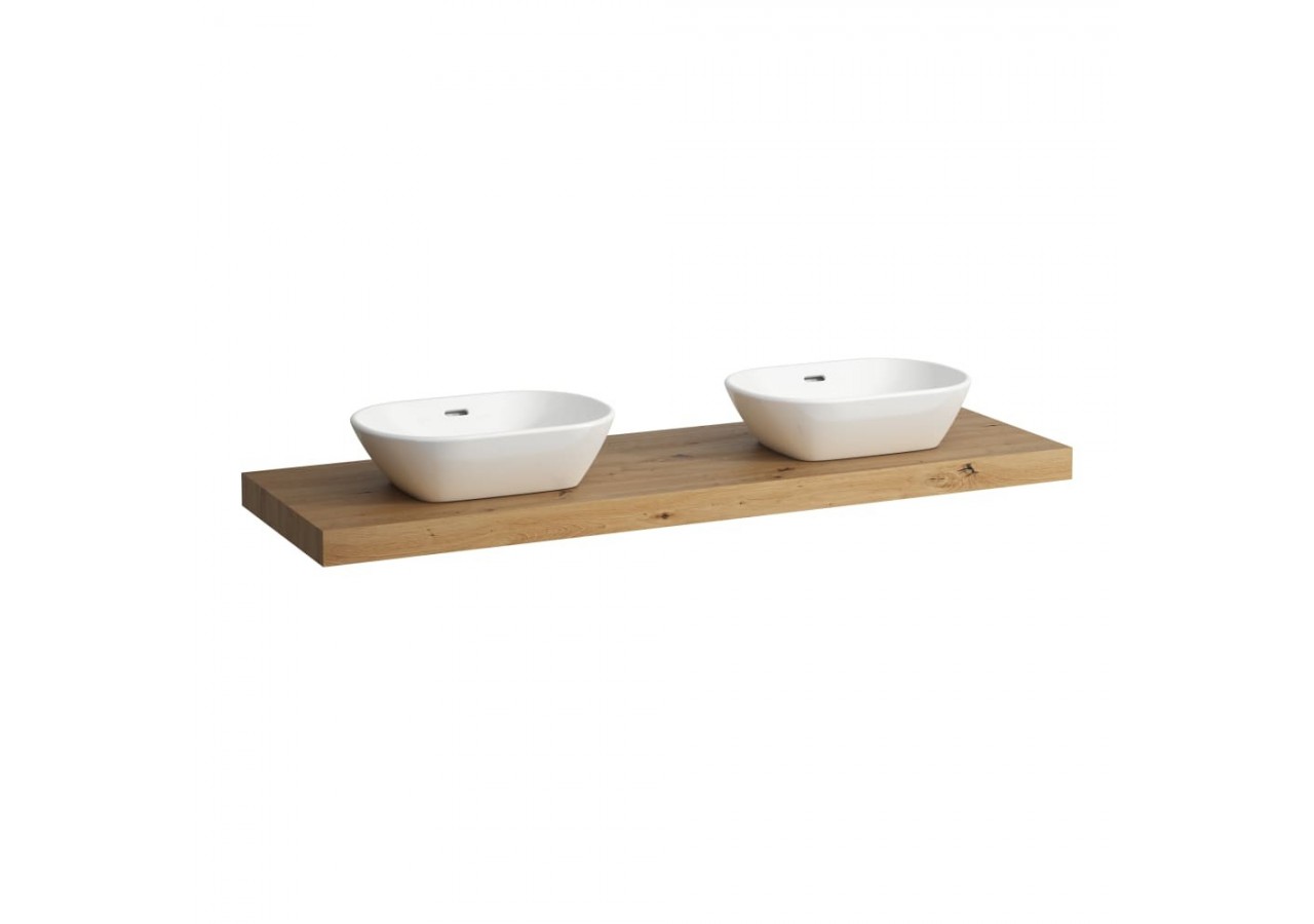 Plan de toilette Lani Chêne sauvage 1570 x 495 x 65 mm - H4046941122671 - Laufen