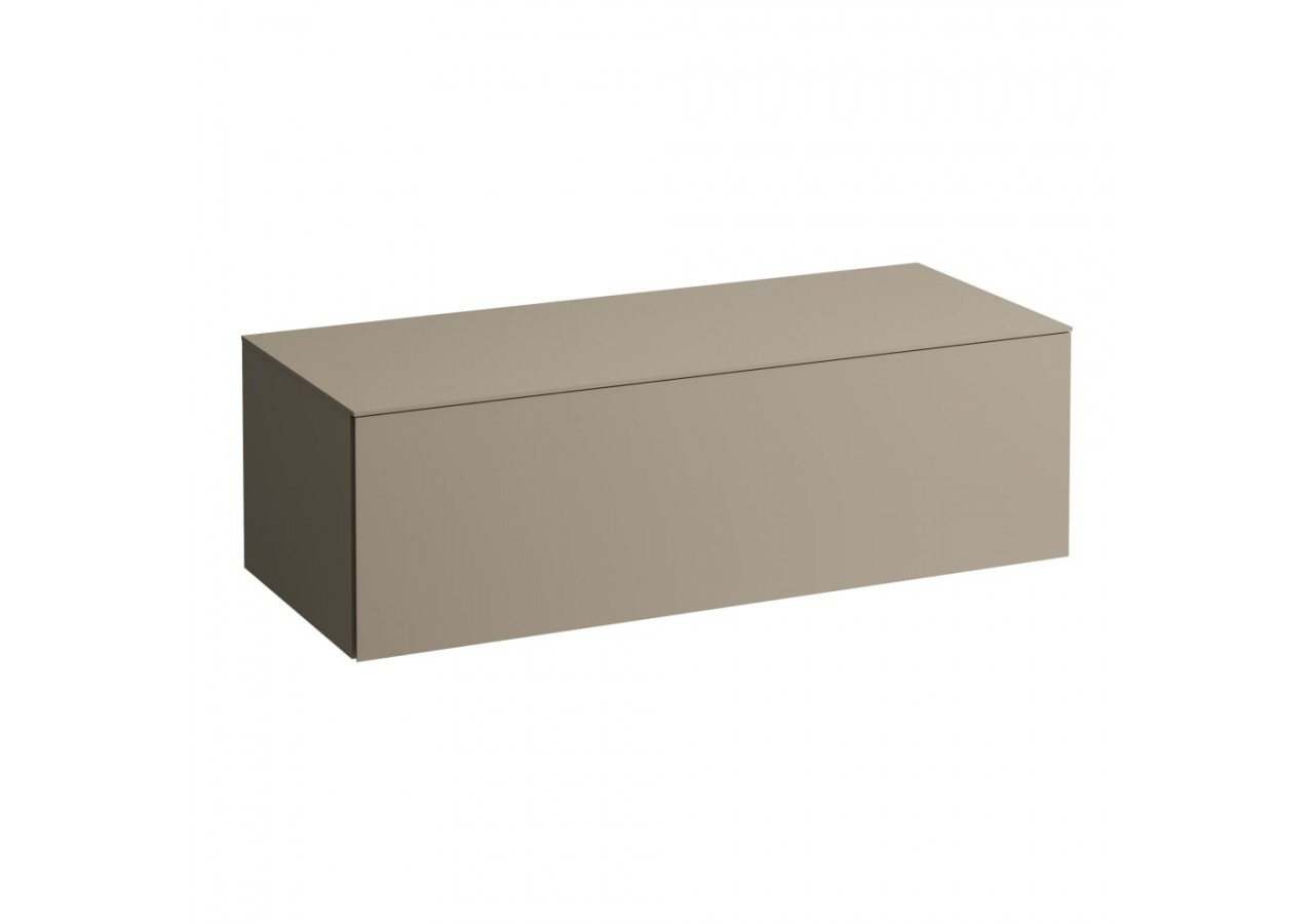 Meuble sous vasque 1200 1 tiroir sans découpe Alessi Beige nacré 1200 x 500 x 370 mm - H4303000972701 - Laufen