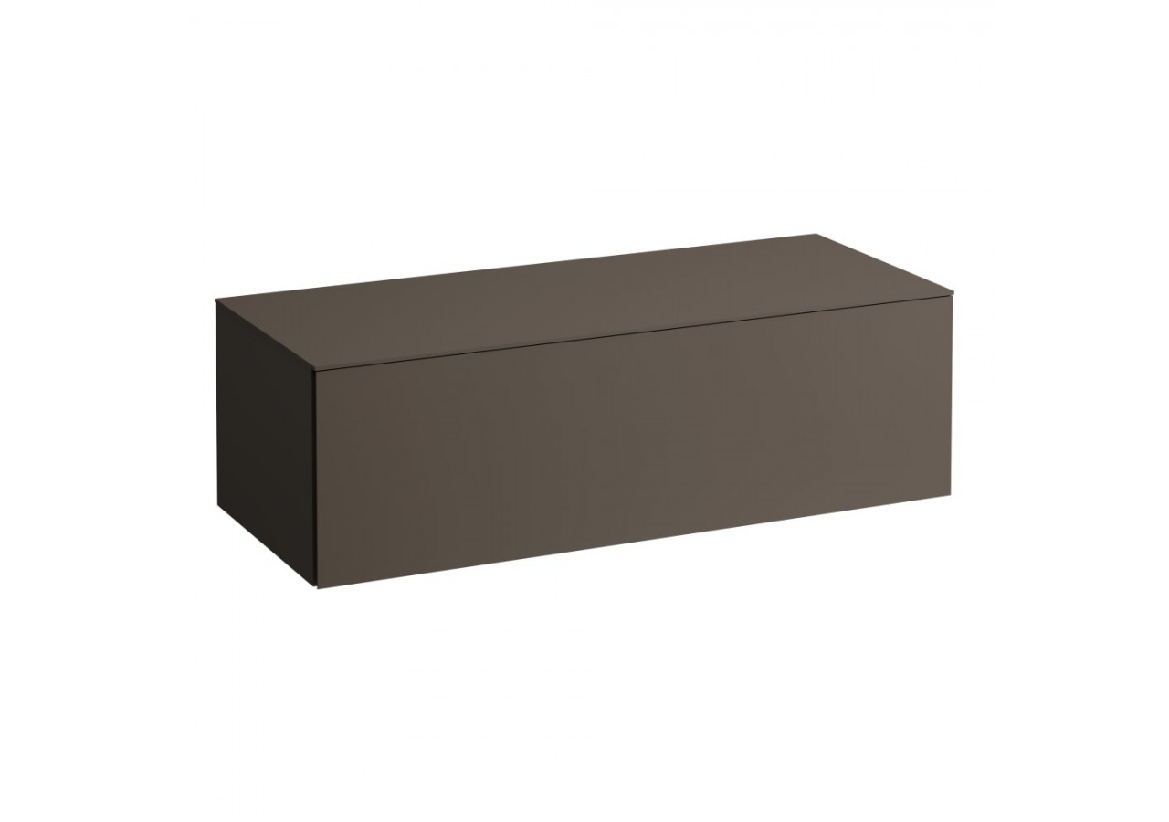 Meuble sous vasque 1200 1 tiroir sans découpe Alessi Brun foncé 1200 x 500 x 370 mm - H4303000974291 - Laufen