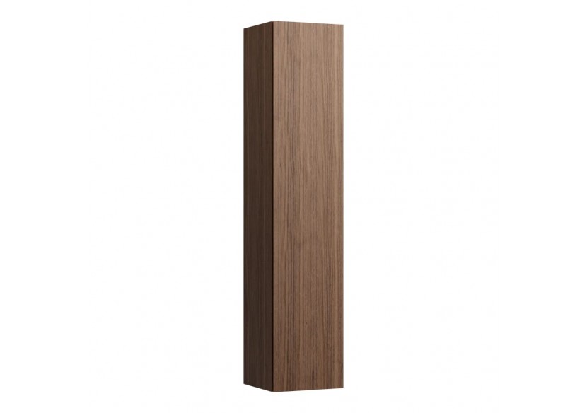 Armoire haute Alessi Noce canaletto (Placage de bois véritable) / Verre blanc 350 x 335 x 1650 mm - H4304620976301 - Laufen