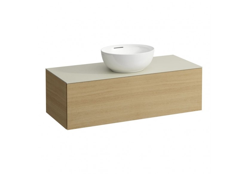 Meuble sous vasque 1200 1 tiroir découpe centrale Alessi Chêne clair 1200 x 500 x 370 mm - H4313110972501 - Laufen Meuble sous vasque 1200 1 tiroir découpe centrale Alessi Chêne clair 1200 x 500 x 370 mm - H4313110972501 - Laufen