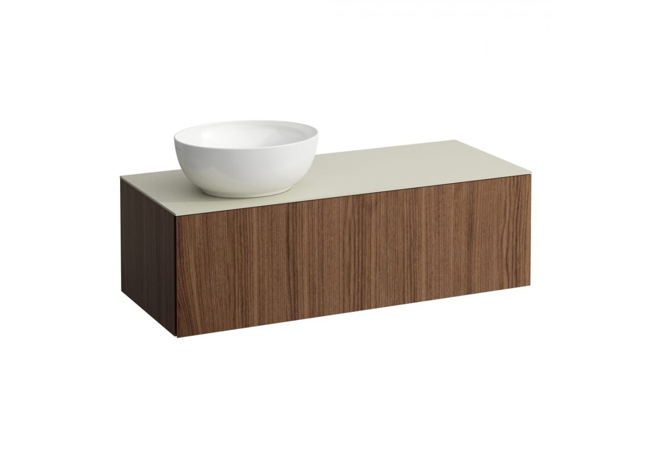 Meuble sous vasque 1200 mm 1 tiroir Alessi Noce canaletto 1200 x 500 x 370 mm - H4313160976301 - Laufen