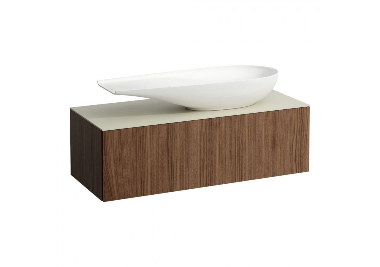 Meuble sous vasque 1200 mm 1 tiroir Alessi Noce canaletto 1200 x 500 x 370 mm - H4313250976301 - Laufen