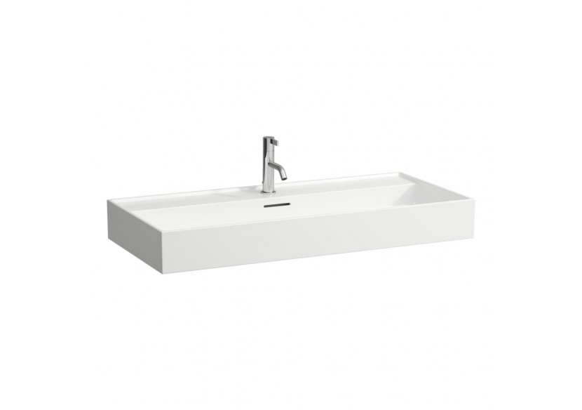 Lavabo mural ou à poser sur meuble Kartell Blanc LCC Active 1000 x 460 x 120 mm - H810337A001081 - Laufen