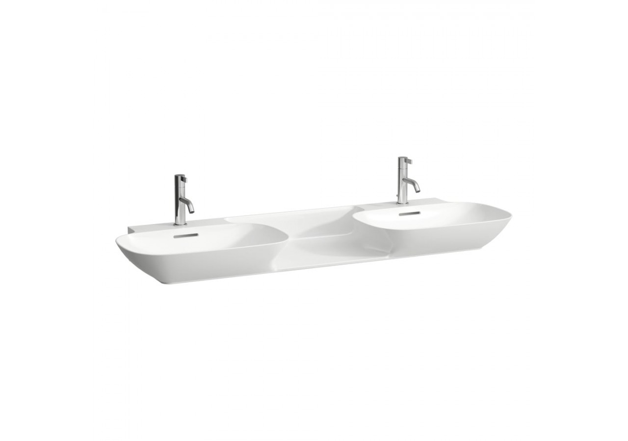 Lavabo mural ou à poser sur meuble Ino Blanc 1420 x 450 x 120 mm - H8143040001041 - Laufen