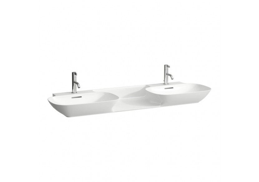 Lavabo mural ou à poser sur meuble Ino Blanc LCC 1420 x 450 x 120 mm - H8143044001041 - Laufen