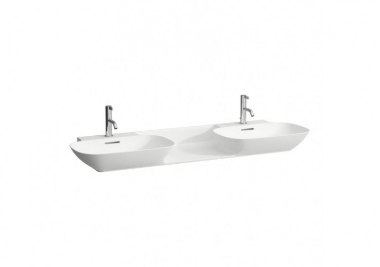 Lavabo mural ou à poser sur meuble Ino Blanc mat 1420 x 450 x 120 mm - H8143047571111 - Laufen