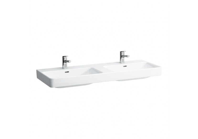 Lavabo mural double ou à poser sur meuble Laufen pro s Blanc LCC Active 1300 x 465 x 175 mm - H814968A001091 - Laufen