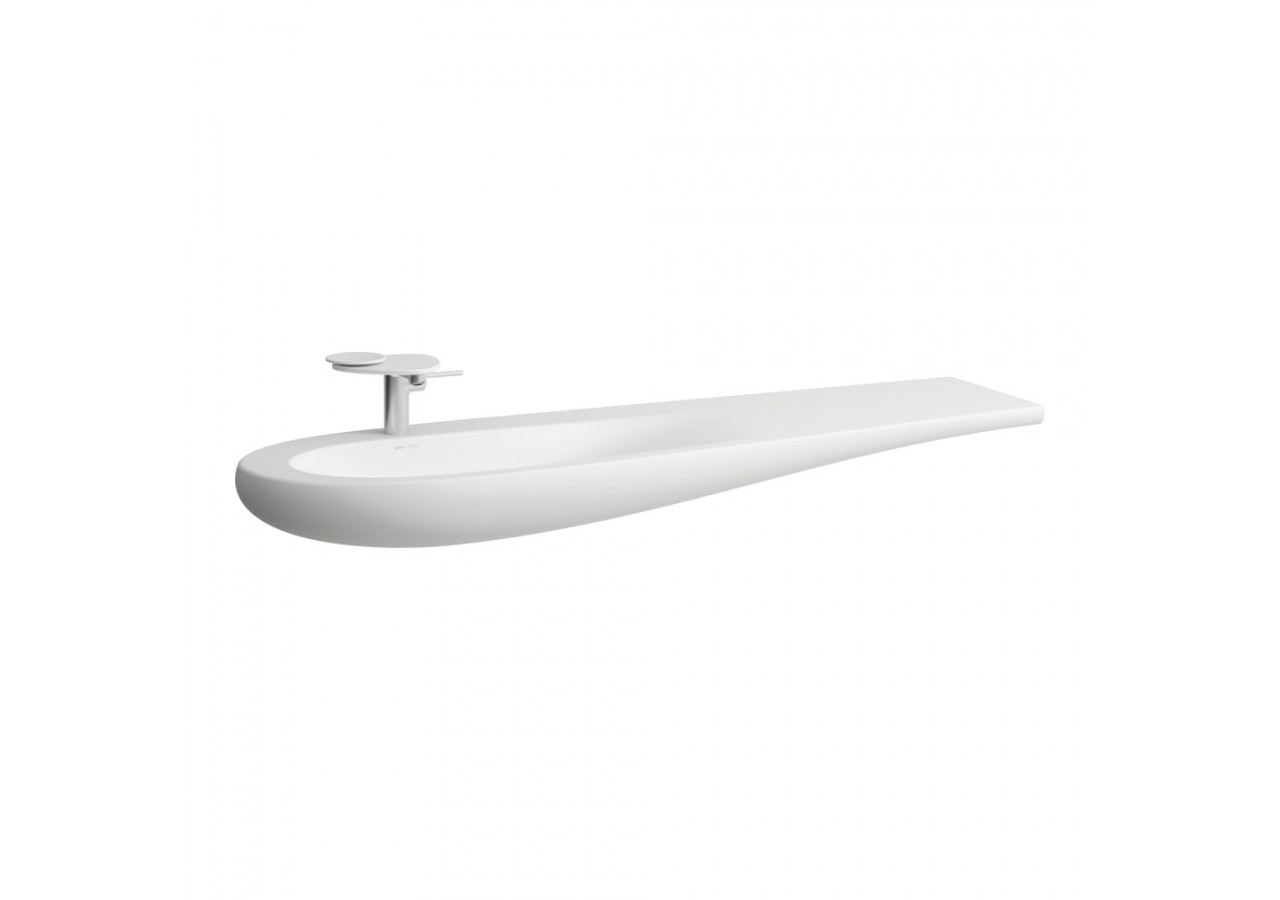Lavabo mural ou à poser sur meuble Alessi Blanc mat 1600 x 500 x 140 mm - H8149717571041 - Laufen