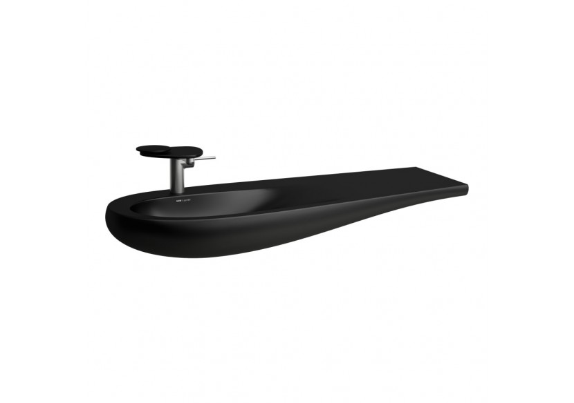 Lavabo mural ou à poser sur meuble Alessi Noir mat 1200 x 500 x 140 mm - H8149737161041 - Laufen