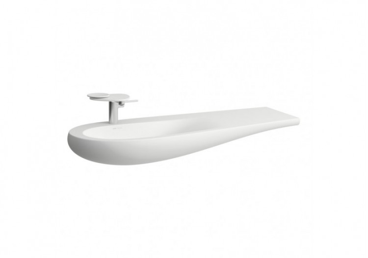 Lavabo mural ou à poser sur meuble Alessi Blanc mat 1200 x 500 x 140 mm - H8149737571091 - Laufen