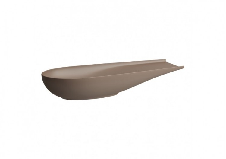 Vasque à poser gauche ou droite Alessi Caffè mat 1000 x 380 x 170 mm - H8189741881121 - Laufen