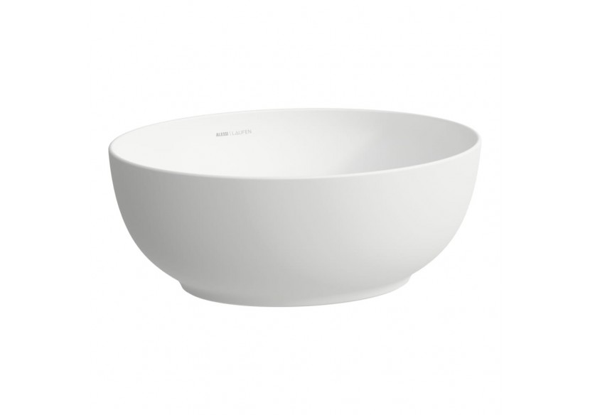 Vasque à poser Alessi Blanc mat 450 x 380 x 170 mm - H8189757571121 - Laufen