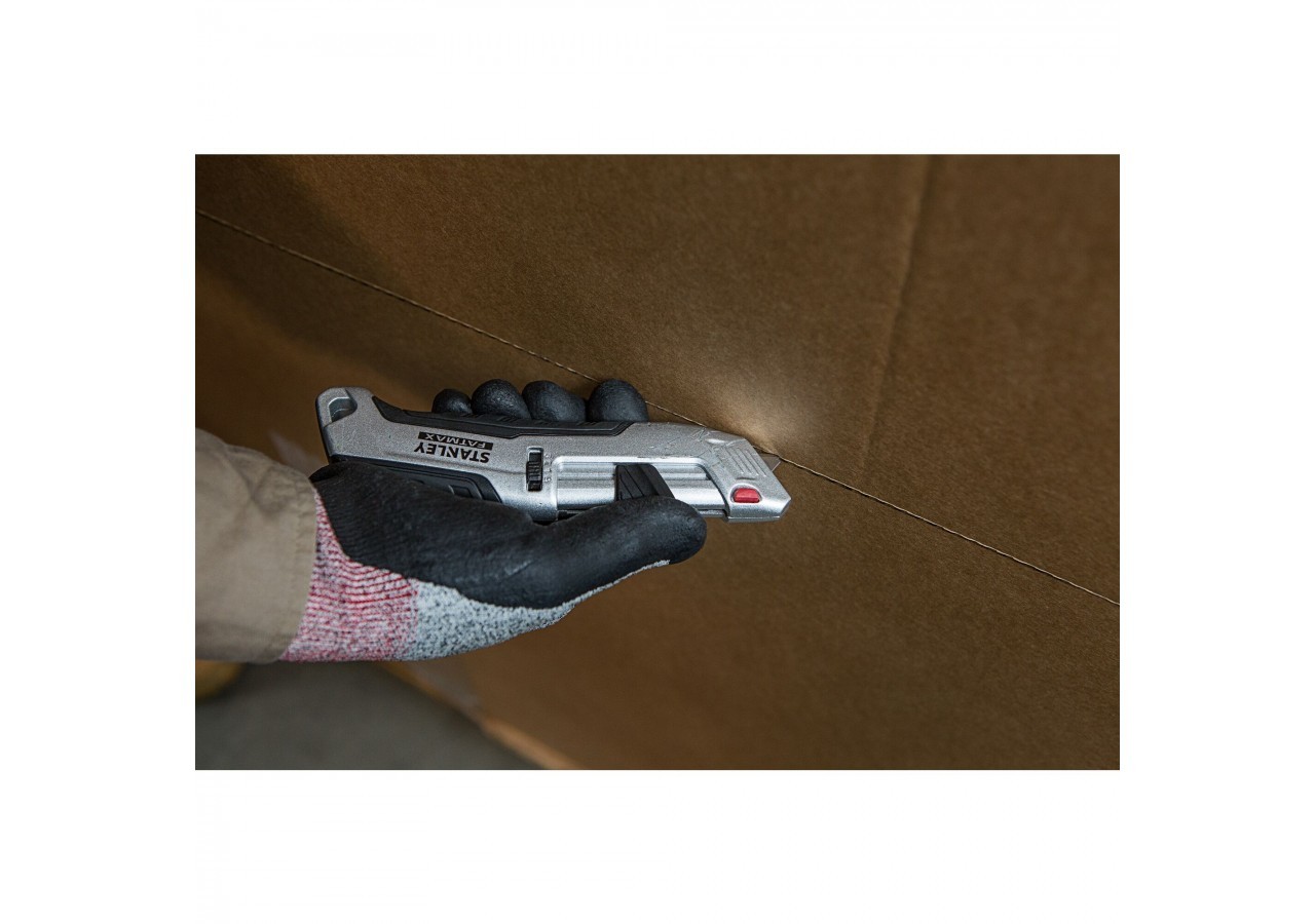 COUTEAU DE SÉCURITÉ MÉTAL À LAME AUTO-RÉTRACTABLE FATMAX - FMHT10367-0 - Stanley