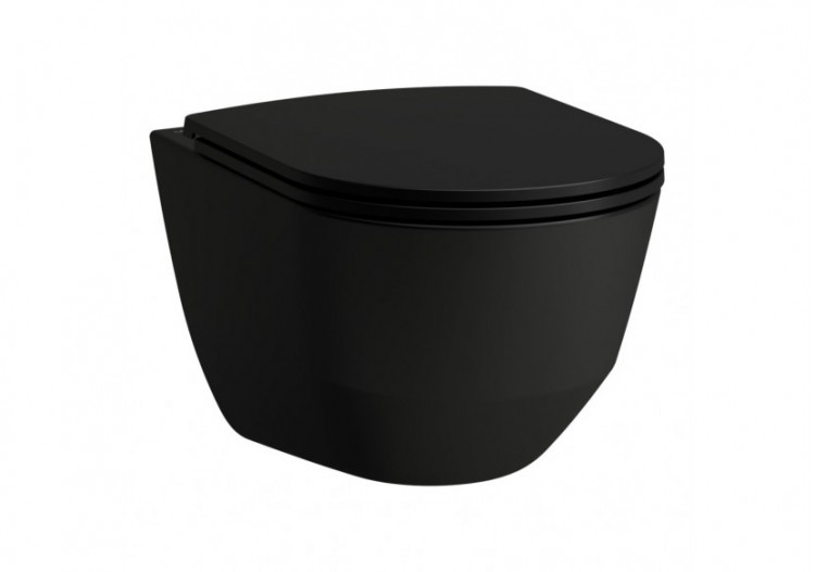 Cuvette suspendue sans bride Laufen pro Noir mat 530 x 360 x 340 mm - H8209667160001 - Laufen