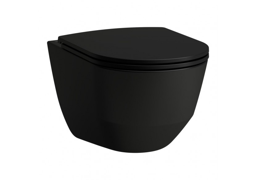 Cuvette suspendue sans bride Laufen pro Noir mat 530 x 360 x 340 mm - H8209667160001 - Laufen