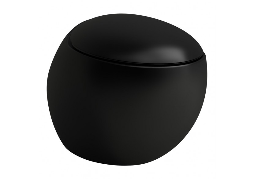 Cuvette suspendue sans bride Alessi Noir mat 585 x 390 x 355 mm - H8209717160001 - Laufen