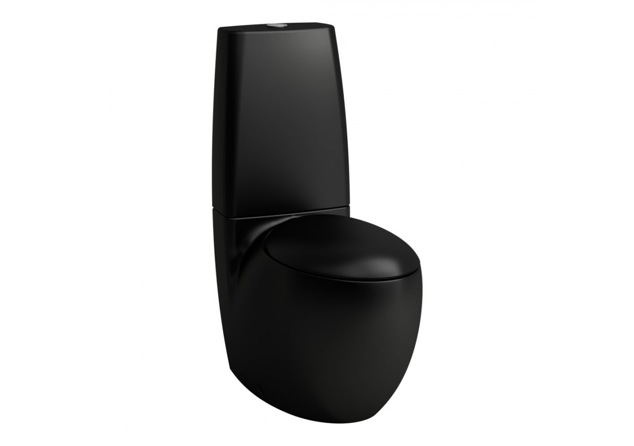 Cuvette au sol pour réservoir sans bride Alessi Noir mat 720 x 395 x 465 mm - H8229717160001 - Laufen