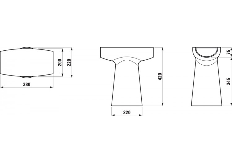 Sculpture 'Baboon' en céramique Home Blanc - H8702617160001 - Laufen 2