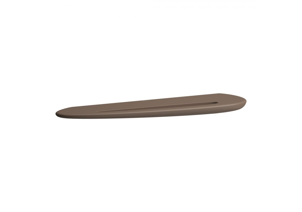 Tablette murale en céramique avec porte-serviettes Alessi Café mat 630 x 175 x 50 mm - H8709721880001 - Laufen