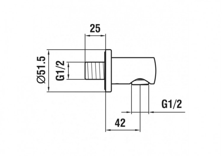 Coude mural 'twin' intégré 77 mm Twin - HF504776428000 - Laufen 2