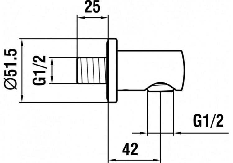 Coude mural 'twin' intégré 77 mm Twin - HF504776462000 - Laufen 2