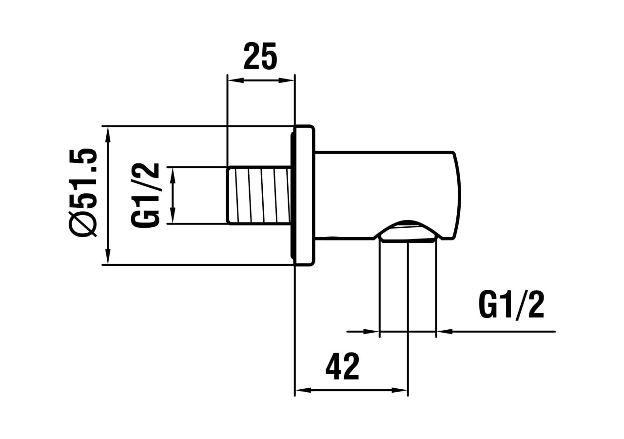Coude mural 'twin' intégré 77 mm Twin - HF504776462000 - Laufen