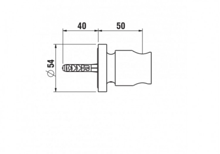 Support pour douchette New Classic - HF900548462000 - Laufen 2
