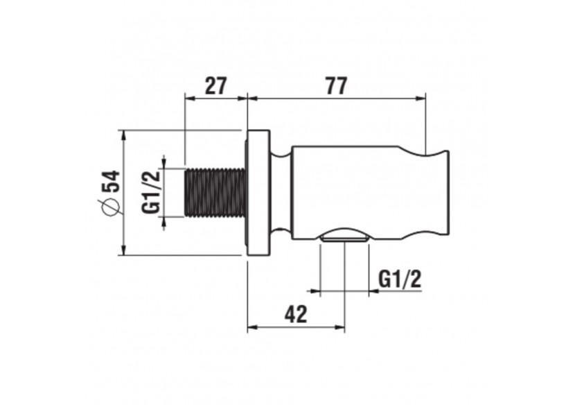Support pour douchette New Classic - HF900549462000 - Laufen