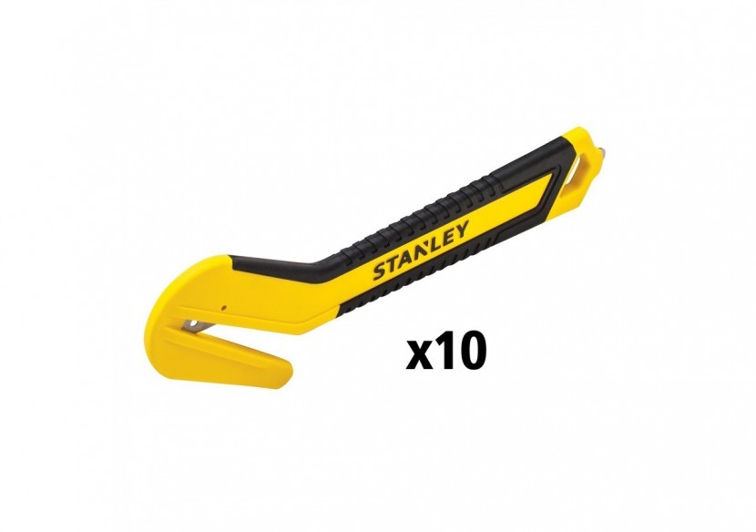 COUTEAU BIMATIÈRE À LAME UNIQUE ENCASTRÉE - BOUT ARRONDI -
 SACHET DE 10 PCS - STHT10357-1 - Stanley