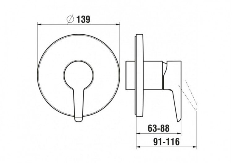 Mitigeurs de douche Pure - HF901778423000 - Laufen 2