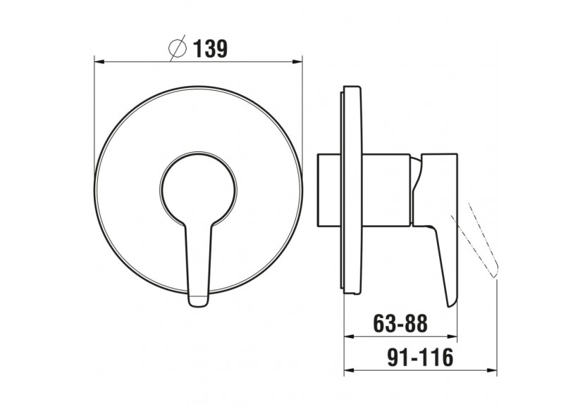 Mitigeurs de douche Pure - HF901778428000 - Laufen