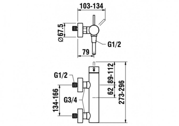 Mitigeurs de douche Twin - HF905450100600 - Laufen 2