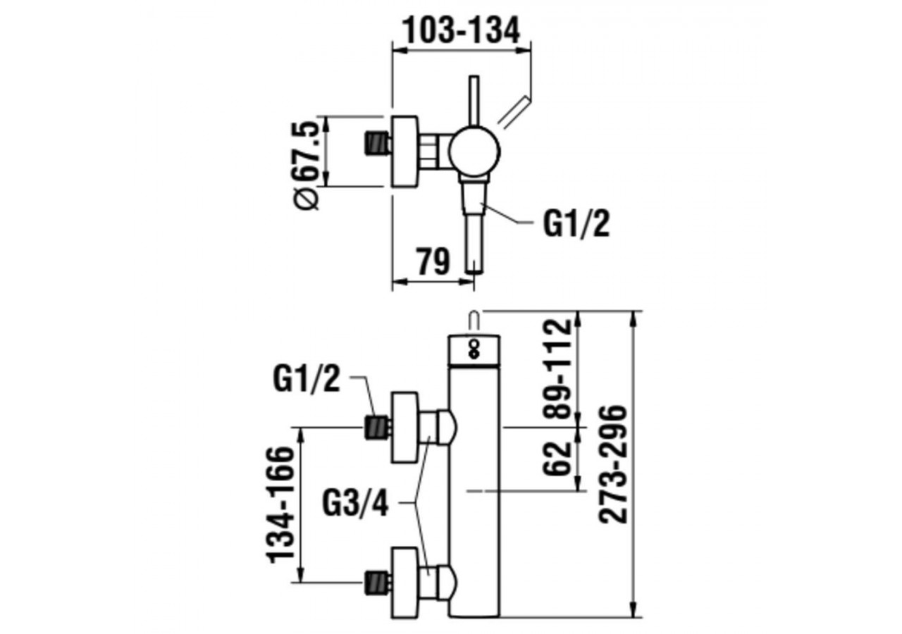 Mitigeurs de douche Twin - HF905450100600 - Laufen