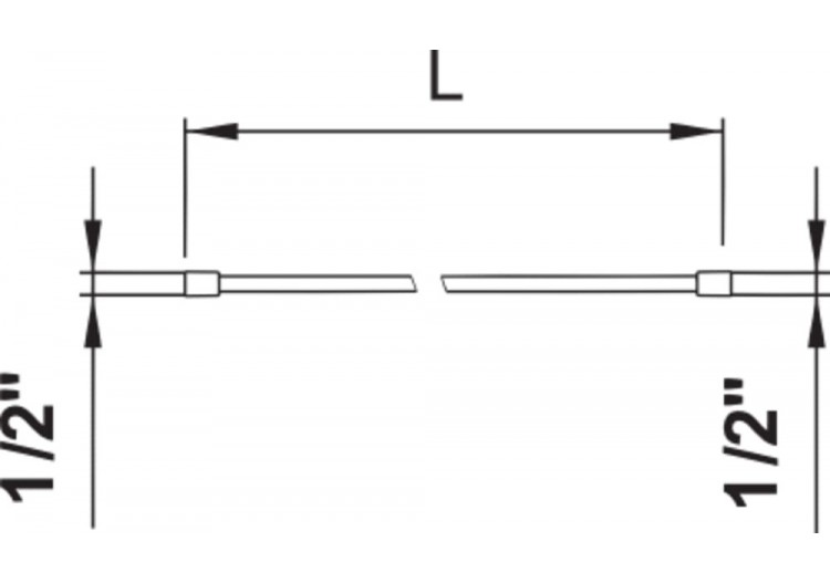 Flexible synthétique aspect métal 1600 mm Divers 1600 mm - H3629800831311 - Laufen 2
