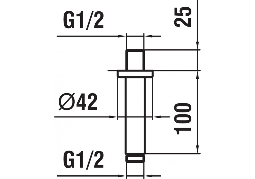 Bras de plafond pour pomme de douche pluie Divers - HF960098462001 - Laufen
